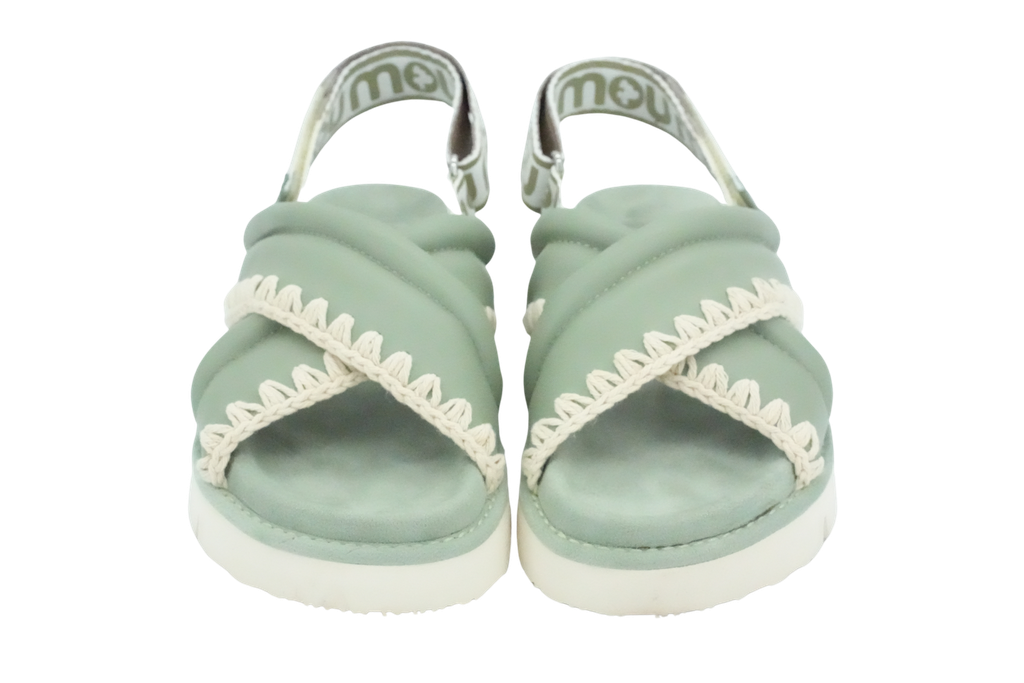MOU - SANDALES VERT SAUGE
