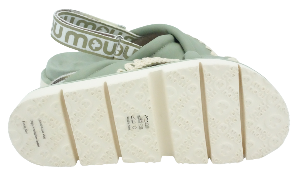 MOU - SANDALES VERT SAUGE