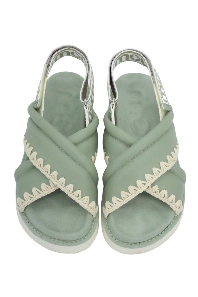MOU - SANDALES VERT SAUGE