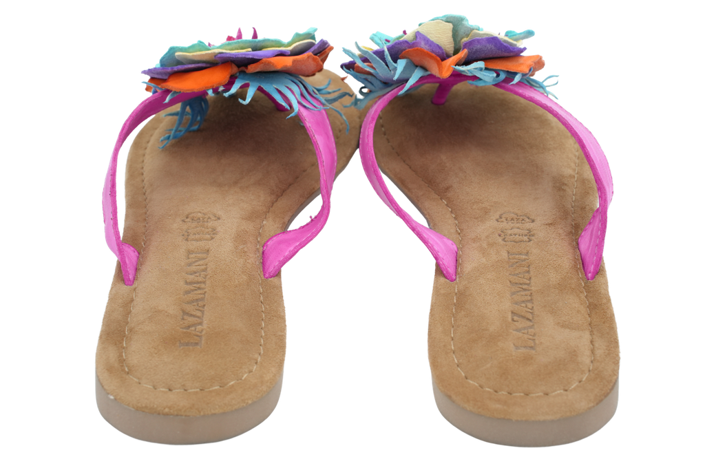 LAZAMANI - SLIPPERS MULTI FLOWERS