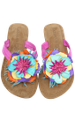 LAZAMANI - SLIPPERS MULTI FLOWERS