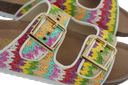 COLORS OF CALIFORNIA - SANDALES RAFFIA COLOREES