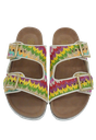 COLORS OF CALIFORNIA - SANDALES RAFFIA COLOREES