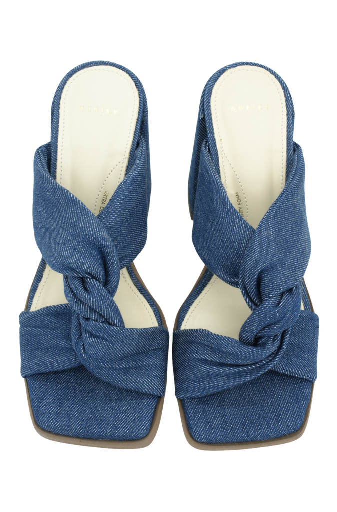 NUBIKK - SANDALES DENIM "LANA TWIST"