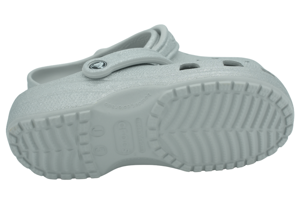 CROCS - CLASSIC GLITTER CLOG SILVER