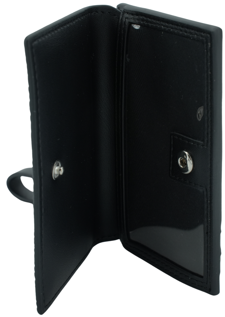 KARL LAGERFELD - PORTE CARTE "K/SKUARE" GRAINE NOIR