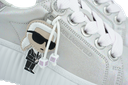 KARL LAGERFELD - BASKETS "KREEPER LO" ARGENTÉES/LILAS