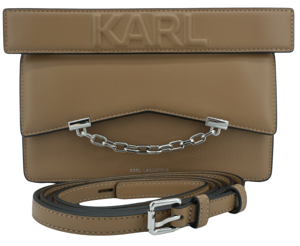 KARL LAGERFELD - SAC "K/SEVEN GRAINY CB" BRUN