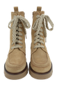 CTWLK - BOTTINES BEIGE À LACETS