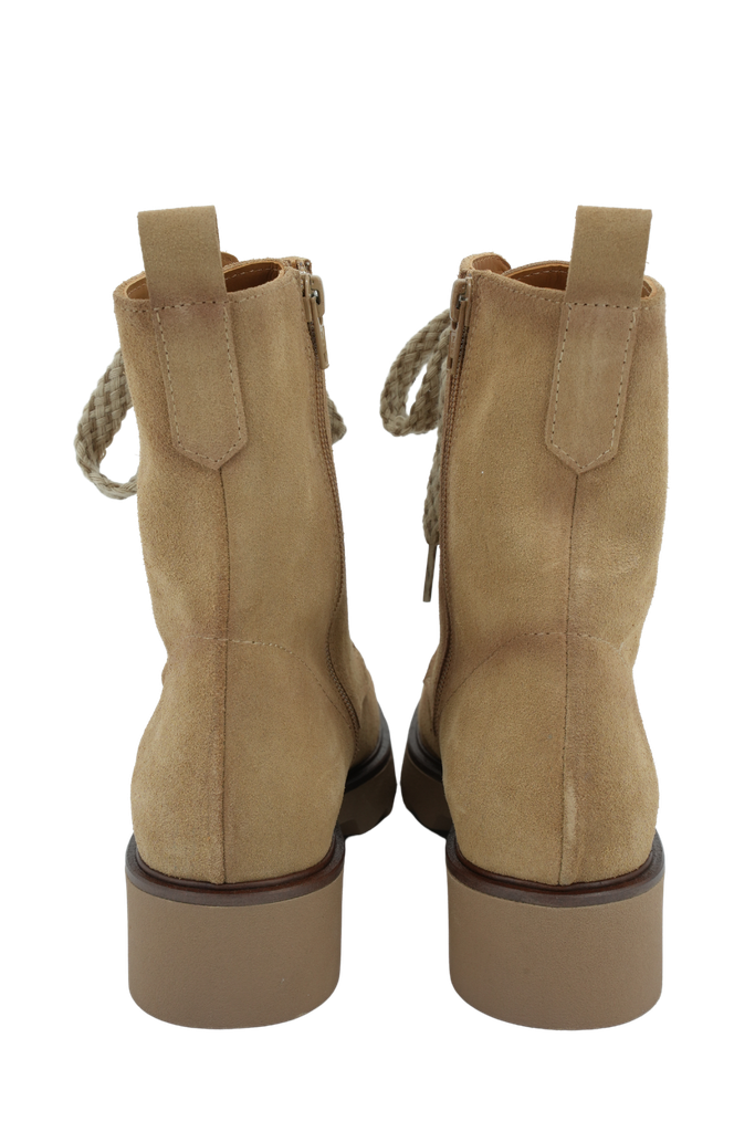 CTWLK - BOTTINES BEIGE À LACETS