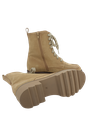CTWLK - BOTTINES BEIGE À LACETS