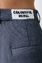 COLOURFULREBEL - PANTALON "RUS" STRAIGHT - GRIS
