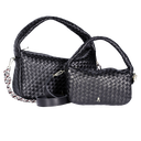 CRAIE STUDIO - SAC BALLON TRESSÉ NOIR