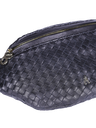 CRAIE STUDIO - SAC CEINTURE EN CUIR TRESSÉ NOIR