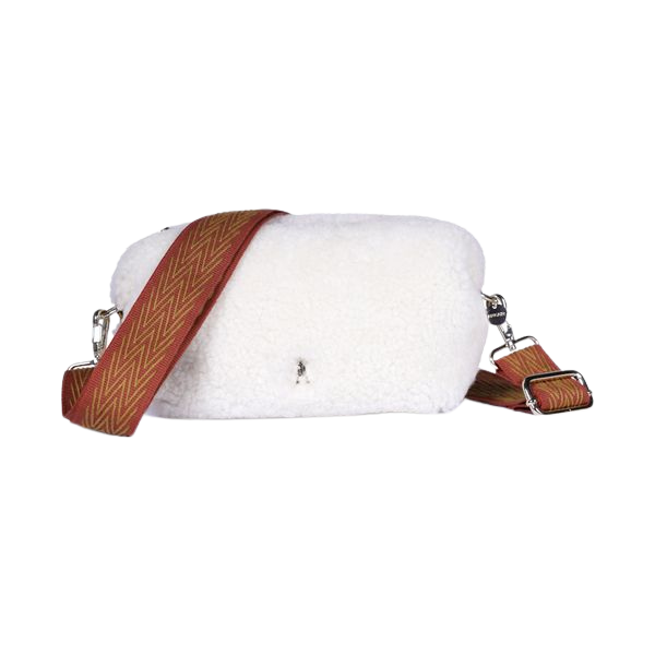 CRAIE STUDIO - POCHETTE "NUAGE" EN CUIR - LAINE NATURELLE