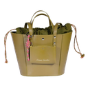 CRAIE STUDIO - SAC SEAU EN CUIR KIWI