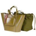 CRAIE STUDIO - SAC SEAU EN CUIR KIWI