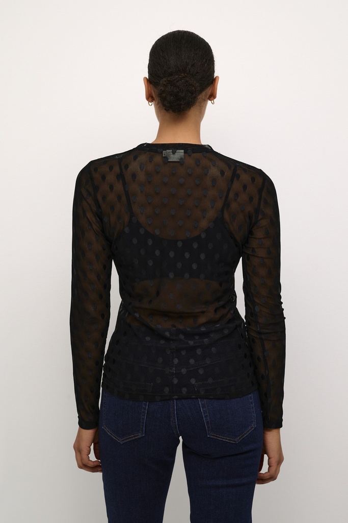 KAFFE - T-SHIRT "KAMINA" NOIR