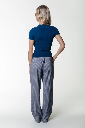COLOURFULREBEL - PANTALON DROIT "RUS" À RAYURES - GRIS