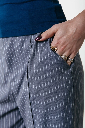 COLOURFULREBEL - PANTALON DROIT "RUS" À RAYURES - GRIS