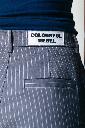 COLOURFULREBEL - PANTALON DROIT "RUS" À RAYURES - GRIS