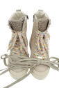 MÉLINÉ - BOTTE BEIGE À LACETS COLORÉS