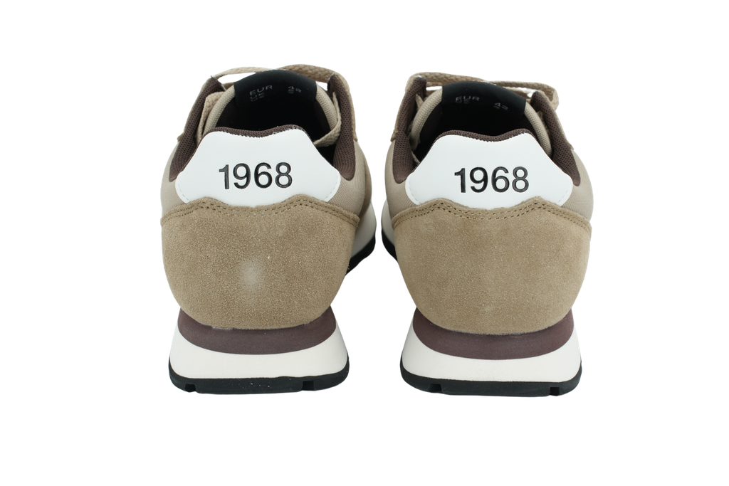 SUN68 - BASKET "TOM SOLID" BEIGE FONCÉE