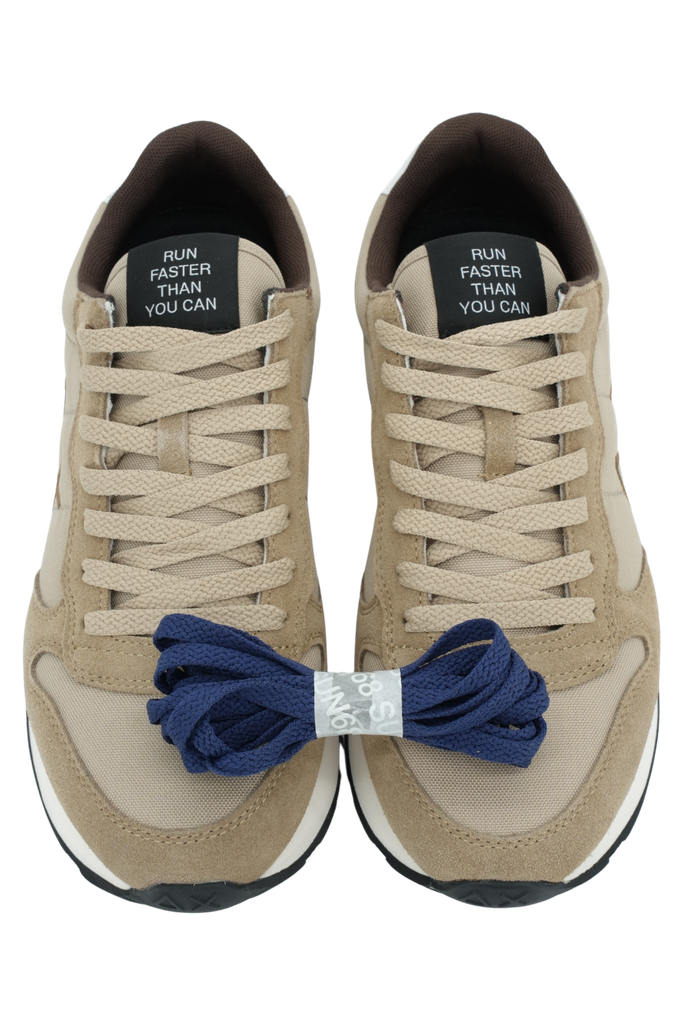 SUN68 - BASKET "TOM SOLID" BEIGE FONCÉE