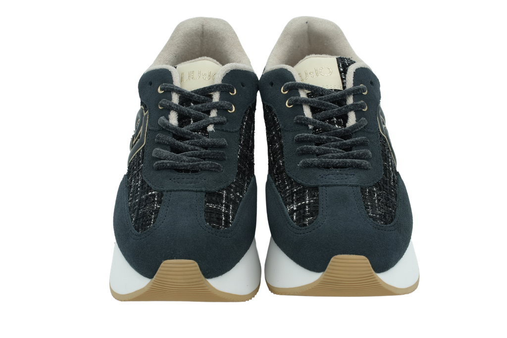 LUI JO - BASKETS "DREAMY 02" TWEED NOIRES