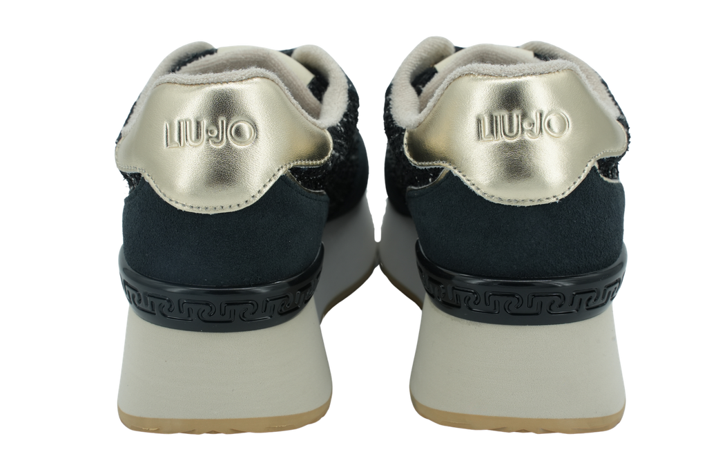 LUI JO - BASKETS "DREAMY 02" TWEED NOIRES