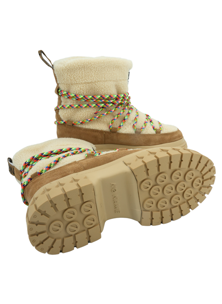 NO NAME - SNOWBOOTS "GRAVITEE" BEIGE