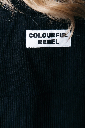 COLOURFUL REBEL - BLOUSE COURTE VELOUR CÔTELÉ NOIRE