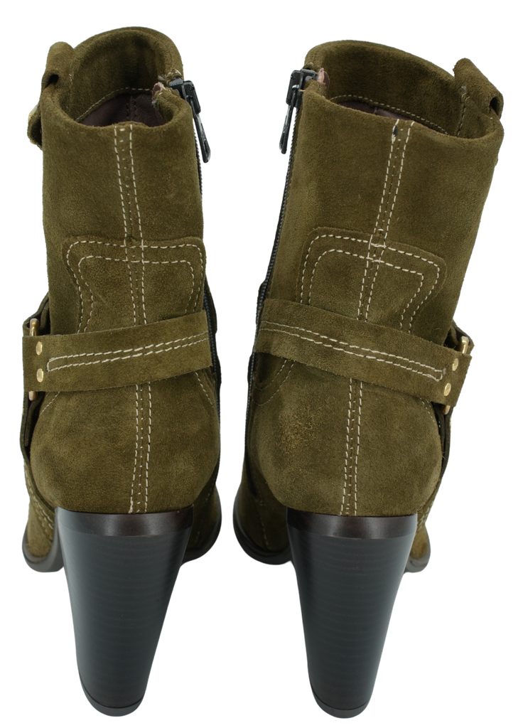 MJUS - BOTTINES WESTERN FLORA KHAKI