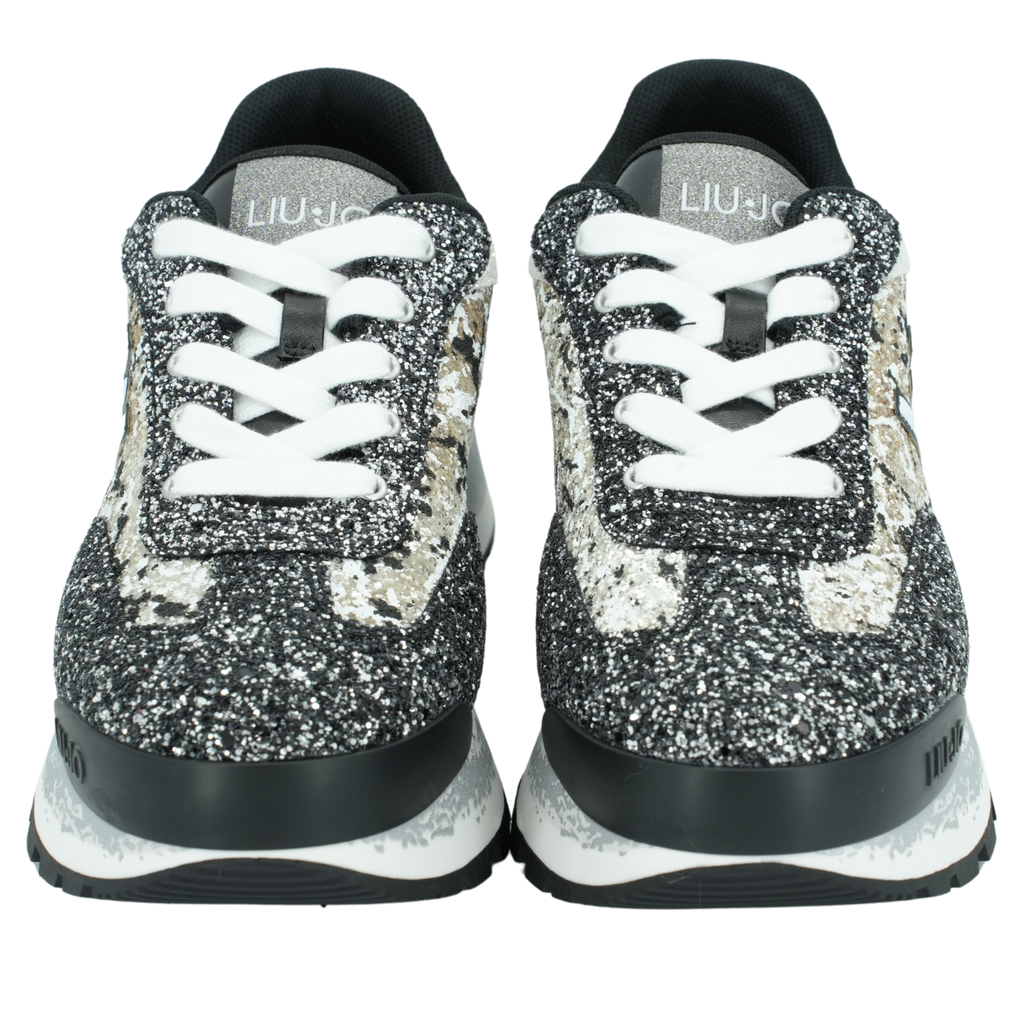LUI JO - BASKETS "AMAZING 26" NOIRES GLITTER