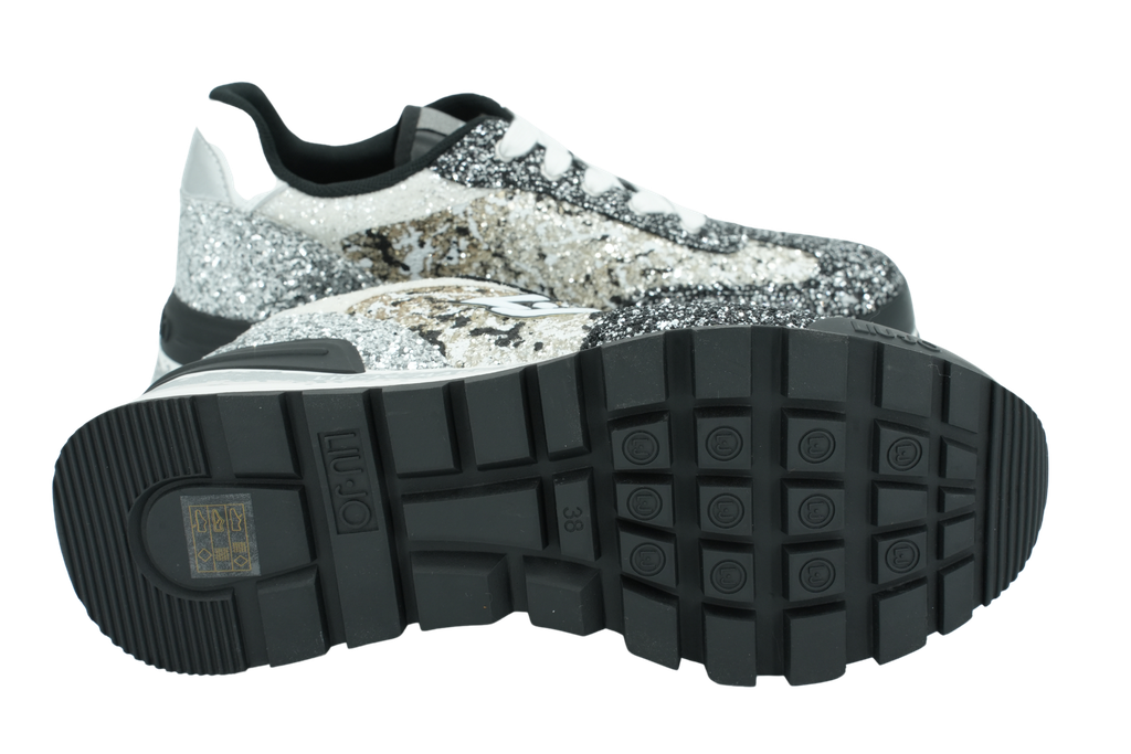 LUI JO - BASKETS "AMAZING 26" NOIRES GLITTER