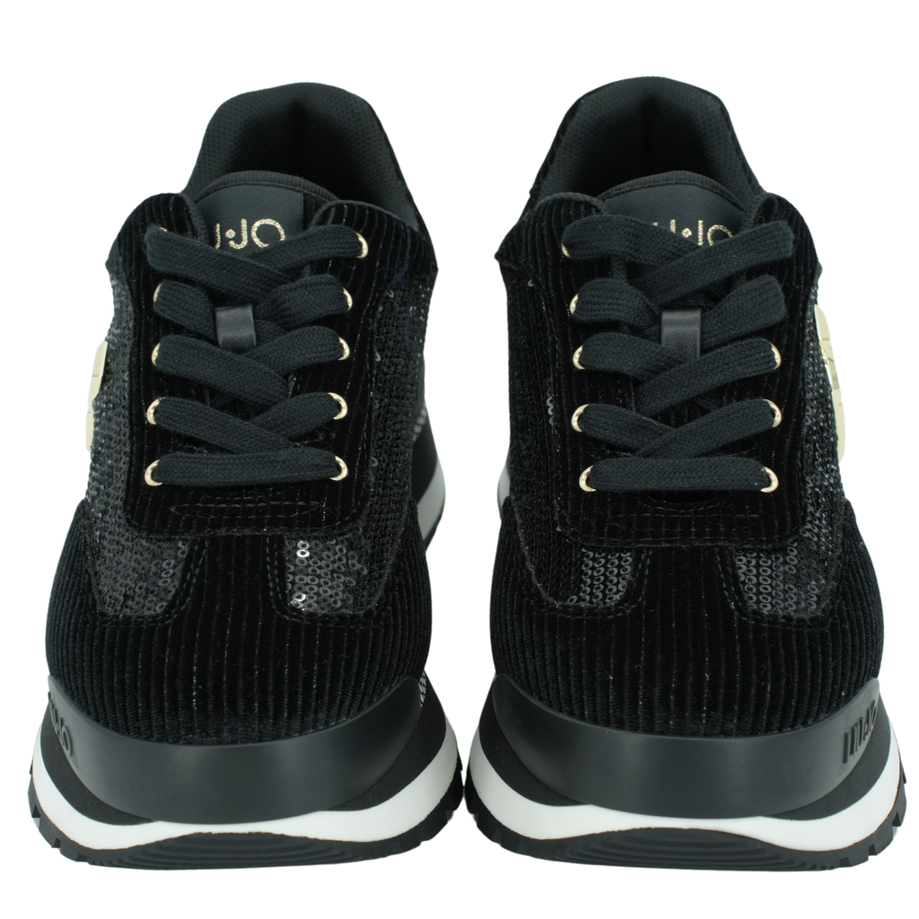 LUI JO - BASKETS "AMAZING 23" VELVET NOIRES