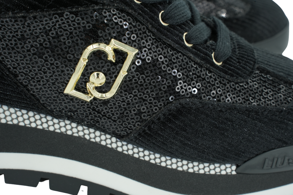 LUI JO - BASKETS "AMAZING 23" VELVET NOIRES