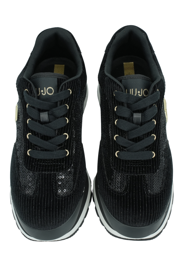 LUI JO - BASKETS "AMAZING 23" VELVET NOIRES