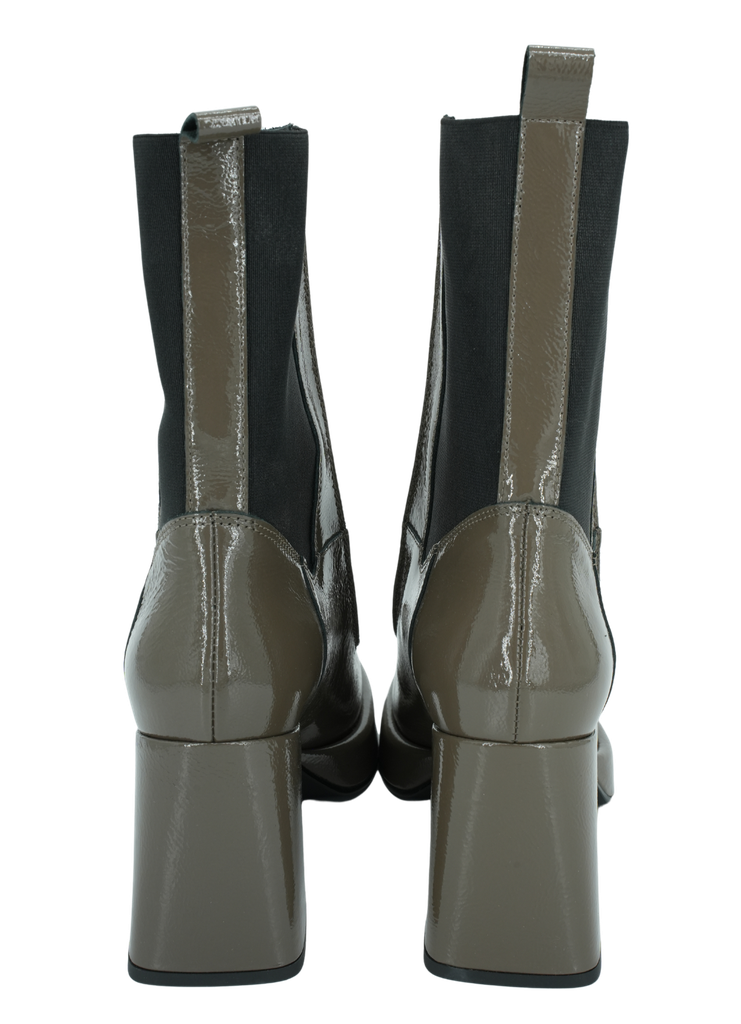 JANET&JANET - BOTTINES CHELSEA GRISES VERNIES