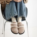 NUBIKK - SABOTS FOURRÉS "TEDDY CHUNKY FUR" TAUPE
