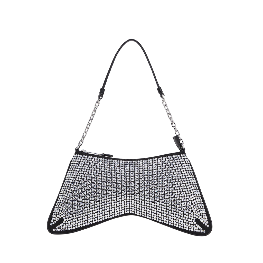 KARL LAGERFELD - SAC PORTÉ ÉPAULE AVEC STRASS "K/EVENING"