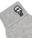 KARL LAGERFELD - GANTS EN TRICOT "K/IKONIK" GRIS