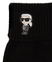 KARL LAGERFELD - GANTS EN TRICOT "K/IKONIK" NOIRS