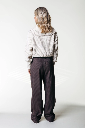 COLOURFUL REBEL - PANTALON "RUS STRAIGHT" - MARRON FONCÉ