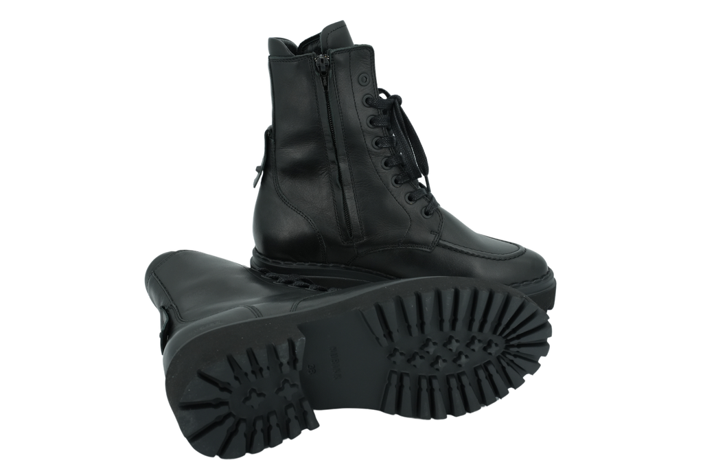 NUBIKK - BOOTS NOIRES À LACETS "FAE BOBBI FUR"