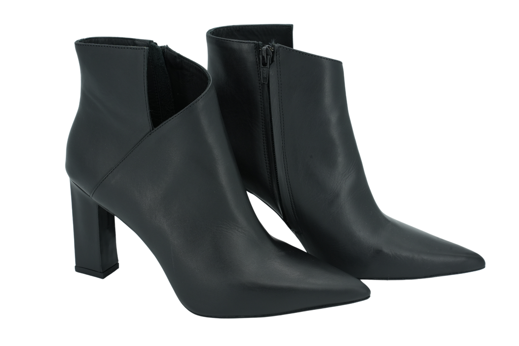 BRUNO PREMI - BOOTS À TALONS NOIR ASYMÉTRIQUE