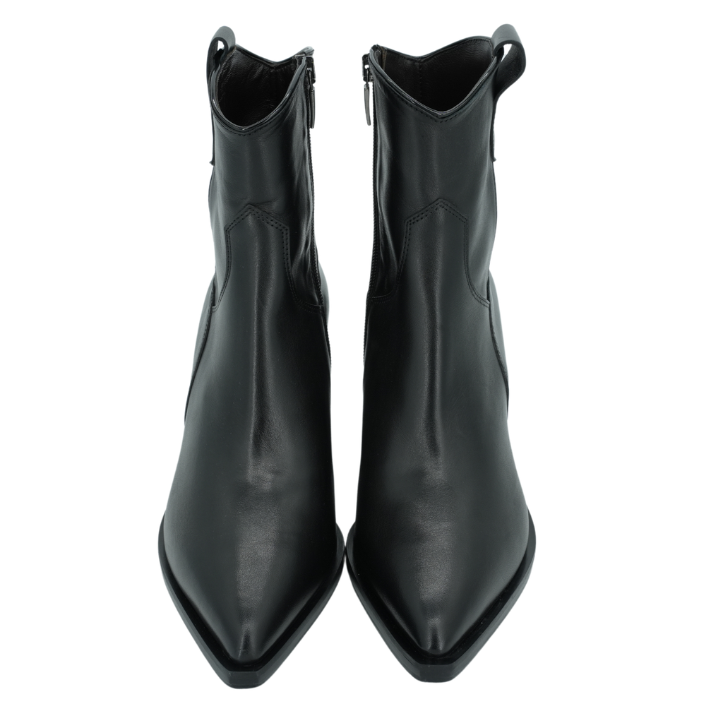 FAIRE - BOOTS WESTERN NOIRES À TALONS DÉCROCHÉS