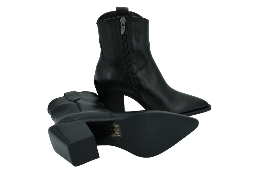 FAIRE - BOOTS WESTERN NOIRES À TALONS DÉCROCHÉS