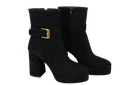 BRUNO PREMI - BOOTS NOIRS À TALONS VELOUR