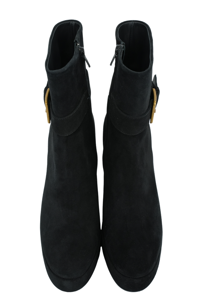 BRUNO PREMI - BOOTS NOIRS À TALONS VELOUR